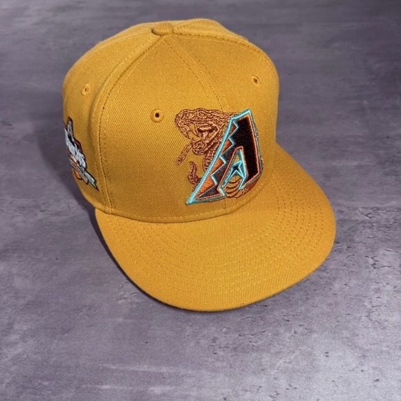 New Era Other - Hat Club Arizona Diamondbacks New Era Cap 7 Wheat Brown Teal Viper Snake RARE